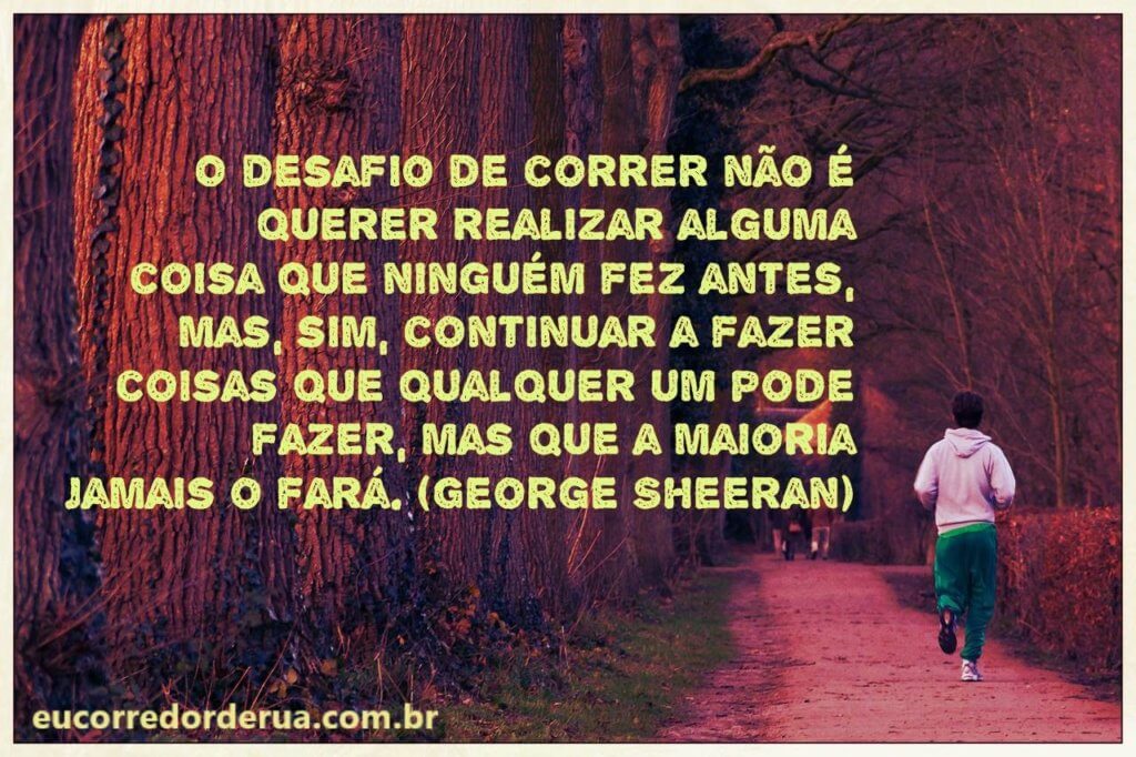 Desafio de correr e continuar correndo