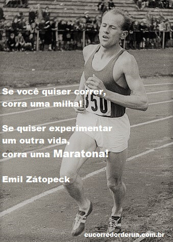 frase correr maratona Emil Zatopeck