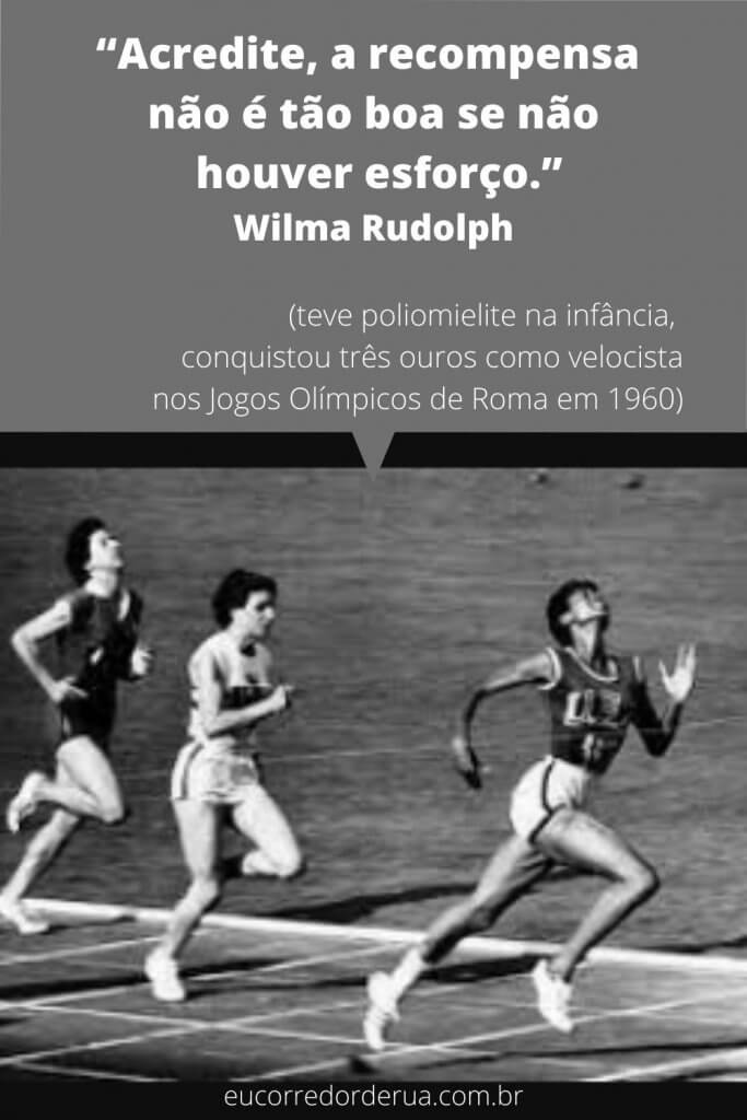 frase sobre recompensa após esforço no atletismo