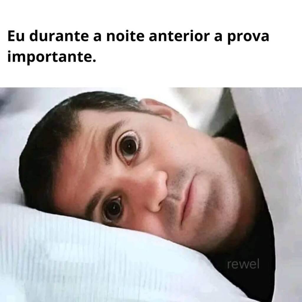 meme corrida ansiedade antes da prova 