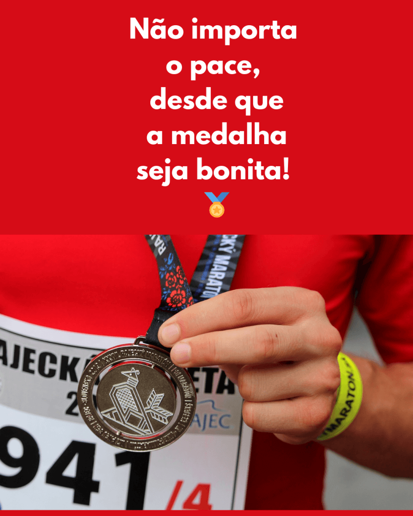 meme corredor medalha bonita