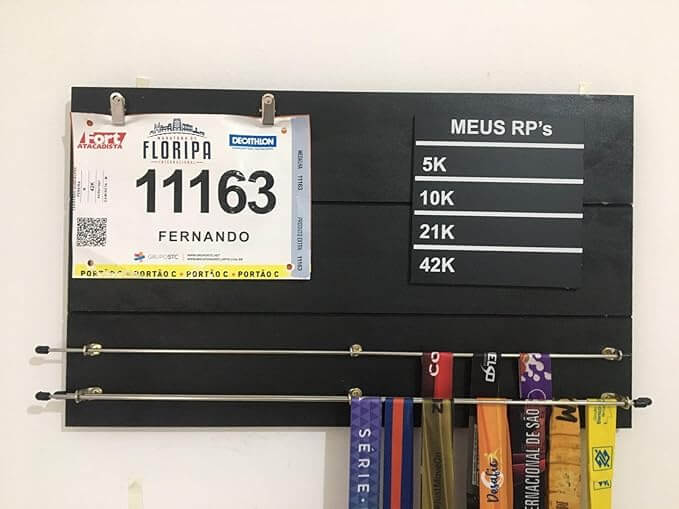 porta medalhas para corredores e maratonistas